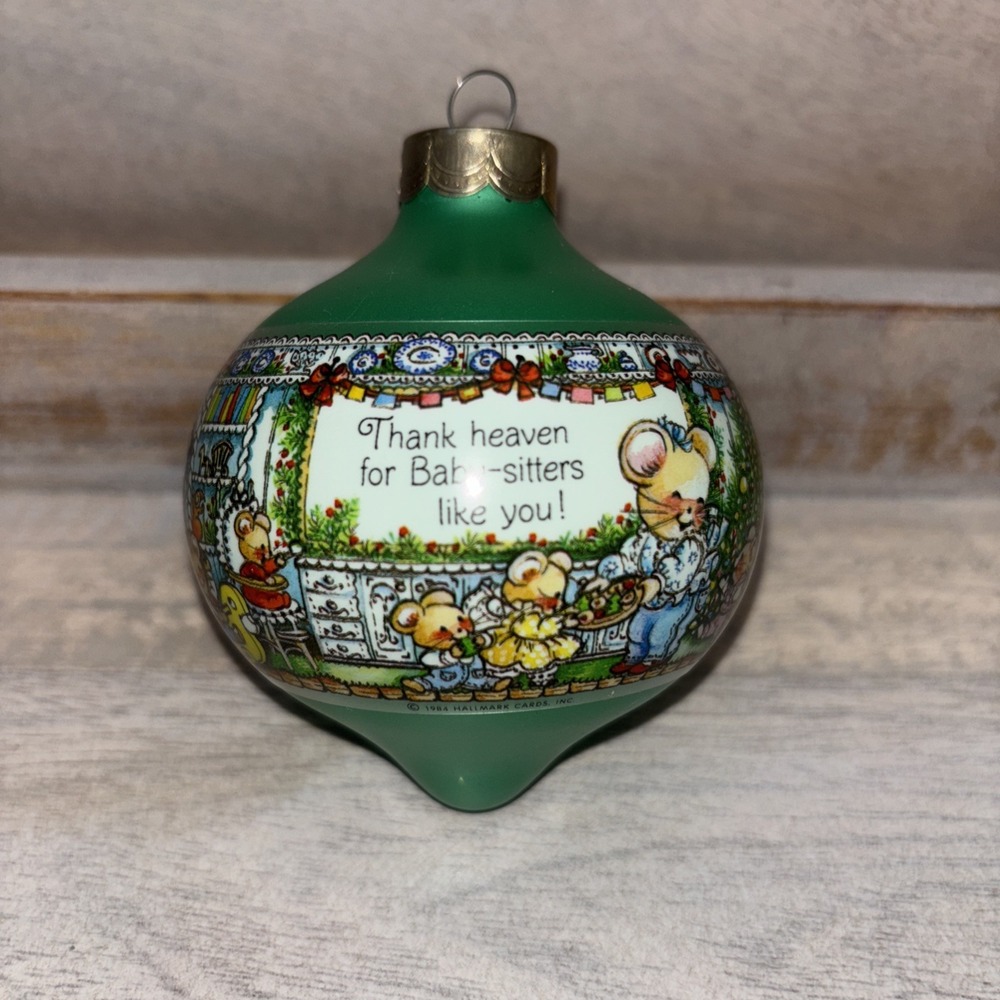 1984 Babysitter Hallmark Ornament Ball Christmas